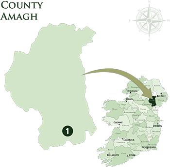 Mac Tours Ireland County Amagh Hotels Map